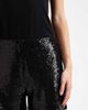 ONLY ONLY hot pant shorts in black sequin - 4
