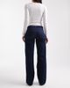 ONLY ONLY Judy low rise wide leg jeans in dark blue rinse - 2