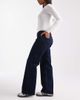 ONLY ONLY Judy low rise wide leg jeans in dark blue rinse - 3