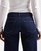 ONLY ONLY Judy low rise wide leg jeans in dark blue rinse - 4