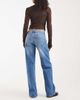 ONLY ONLY Judy low rise wide leg jeans in mid blue - 2