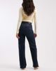 ONLY ONLY Juicy high rise wide leg jeans in dark blue denim - 3