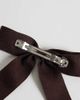 ONLY ONLY knitted bow hair clip in brown-RED - 2