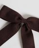 ONLY ONLY knitted bow hair clip in brown-RED - 3