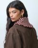 ONLY ONLY knitted scarf in brown & yellow stripe - 3