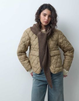 ONLY ONLY knitted short scarf in dark brown