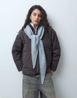 ONLY ONLY knitted short scarf in light gray