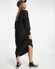 ONLY ONLY knitted v neck midaxi dress in black - 4