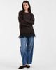 ONLY ONLY lace details knit sweater in brown - 2