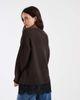 ONLY ONLY lace details knit sweater in brown - 4