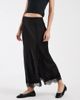 ONLY ONLY lace trim split maxi skirt in black - 2