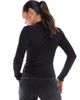 ONLY Only lettuce edge high neck ribbed top in black - 2