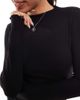 ONLY Only lettuce edge high neck ribbed top in black - 3