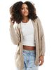 ONLY Only light knit cardigan in beige-Neutral - 1