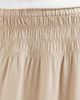 ONLY ONLY linen blend ruched waist midaxi skirt in stone-Neutral - 3
