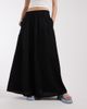 ONLY ONLY linen look midaxi skirt in black - 2