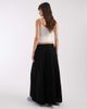 ONLY ONLY linen look midaxi skirt in black - 4