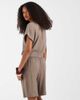 ONLY ONLY linen mix shorts in brown - part of a set - 4