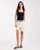 ONLY ONLY linen mix tailored shorts in beige-Neutral - 2