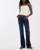ONLY ONLY Lola super low waist flared jeans in dark rinse denim-Blue - 1