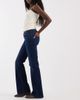 ONLY ONLY Lola super low waist flared jeans in dark rinse denim-Blue - 2