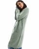 ONLY ONLY longline open cardigan in green - 2
