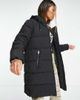 ONLY Only longline padded hooded coat in black - 1