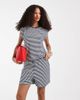 ONLY ONLY loose fit shorts in blue stripes - part of a set - 2
