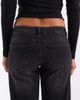 ONLY ONLY Maddie low waist baggy jeans in washed black-Blue - 4