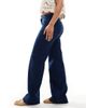ONLY ONLY Madeline high waist wide leg jeans with pocket details in dark blue - 2