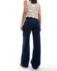 ONLY ONLY Madeline high waist wide leg jeans with pocket details in dark blue - 3