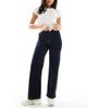 ONLY ONLY Madison high rise wide leg jeans in dark blue - 1