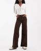 ONLY ONLY Madison high waist wide leg jeans in brown - 1