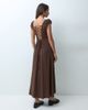 ONLY ONLY maxi dress with linen in brown - 2
