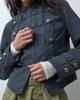 ONLY ONLY military style canvas jacket in gray blue wash - 3