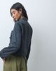 ONLY ONLY military style canvas jacket in gray blue wash - 4