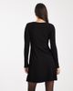 ONLY Only mini knitted skater dress in black - 4