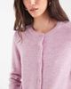 ONLY ONLY o-neck knit cardigan in rose pink - 3