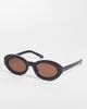 ONLY ONLY oval sunglasses in black with tint - 1