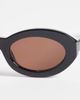 ONLY ONLY oval sunglasses in black with tint - 2