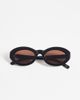 ONLY ONLY oval sunglasses in black with tint - 3