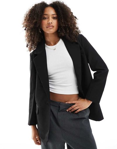 ONLY Only oversized blazer in black