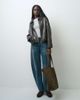 ONLY ONLY oversized faux leather bomber jacket in chocolate brown - 3