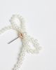 ONLY ONLY pearl bow earrings in white - 3