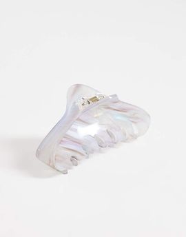 ONLY ONLY pearlescent hairclip in white