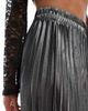 ONLY ONLY pleated maxi skirt in gray metallic - 4