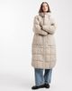 ONLY ONLY quilted longline scarf coat in stone-Neutral - 1