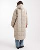 ONLY ONLY quilted longline scarf coat in stone-Neutral - 4