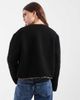 ONLY ONLY reversible borg jacket in black and leopard - 4