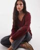 ONLY ONLY reversible knitted sweater in burgundy-Red - 2